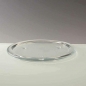 Glas Kerzenteller rund, 19,5 cm.