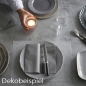 Dekobeispiel Bio Dunisoft® Servietten in Granite Grey, 100 % kompostierbar, 40 x 40 cm