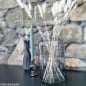 Dekobeispiel für Glas Vase, Windlicht, Dekoglas, -Pip- in Grau, 28 cm