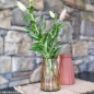 Glas Vase, Ruby, matt in Terracotta, 20 cm