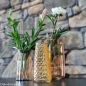 Dekobeispiel für Glas Vase, Windlicht, Dekoglas, -Pip- in Ocker, 28 cm