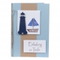 Einladungskarte Taufe, Leuchtturm, Boot
