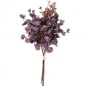 Kunstblume, Eukalyptus Blätterbund in Violett, 35 cm.
