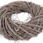 Naturdeko Kranz aus Zweigen in Braun geweißt, 25 cm.