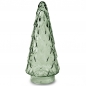 Weihnachts-Deko Glas Tannenbaum -Nobilis- in Grün, 24 cm.