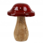 Deko Holz Fliegenpilz, 13 cm.