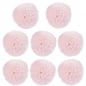 8 Kleine Pompons in Rosa, 20 mm, als Streudeko oder zum Basteln.