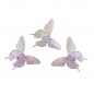 Deko Acryl Schmetterlinge in Flieder mit Perlmuttglanz, 40 mm.