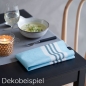 Duni Dunicel Servietten Towel Napkin Raya Blue, faltenfrei, 38 x 54 cm.