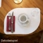 Dekobeispiel - Bio Dunicel® Tischsets Stucco in Weiß, 28 x 38 cm