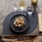 Dekobeispiel - Bio Dunicel® Tischsets Stucco in Schwarz, 28 x 38 cm