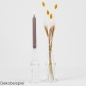 Dekobeispiel für den großen Glas Kerzenständer, Vase, klar, 23 cm