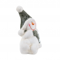 Kleiner Keramik Schneemann seitlich liegend, 90 mm.
