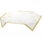 Duni Bio Dunicel® Mitteldecken Sparkly White.