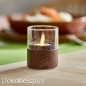 Dekobeispiel - Duni LED Kerzenhalter Neat, Dark Wood, 70 mm