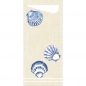 Duni Bestecktasche Sacchetto Tide mit Serviette in Weiß, 8,5 x 19 cm.