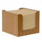 Duni Spenderbox mit 50 Bio Dunisoft Cocktail Servietten in Natural Brown, 20 x 20 cm.