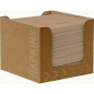 Duni ecoecho® Spenderbox mit 50 Dunisoft Cocktail Servietten in Eco Braun, 20 x 20 cm.