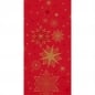Duni Zelltuch Servietten Stargazing Red, 3-lagig, ⅛ Kopffalz, 40 cm.