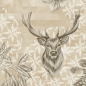 Duni Zelltuch Servietten Wild Deer, 33 x 33 cm.
