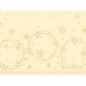 Duni Papier Tischsets Star Shine Cream, 30 x 40 cm.