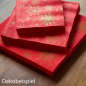 Duni Servietten Stargazing Red, 24 x 24, 33 x 33 und 40 x 40 cm.