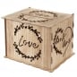 Holz Geldgeschenke Box, Hochzeit -Love, Mr & Mrs-, 30 cm.