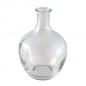 Kleines Glas Flaschen Väschen, bauchig, klar, 11,5 cm.