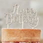 Holz Kuchenaufsatz - Cake Topper, Geburtstag - Happy Birthday-, 14 cm