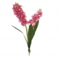 Kunstblume Hyazinthe mit 2 Blüten in Pink, 35 cm.