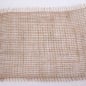 10 Meter Jute Tischband grobmaschig, natur, 15 cm, Nahaufnahme.