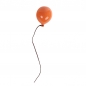 Keramik Luftballon Vase zum Aufhängen in Orange, 10 cm.