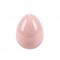 Keramik Osterei in Pastell-Rosa, Größe S, 70 mm.