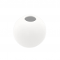 Keramik Tisch Väschen, kugelrund, in Weiß matt, 87 mm.