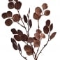 Nahaufnahme von der Kunstblume Eukalyptuszweig in Kupfer, 67 cm.