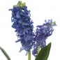 Kunstblume Hyazinthe mit 2 Blüten in Blau, 35 cm.