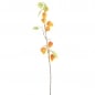 Kunstblume, Deko Zweig Physalis, Lampionblume in Orange, 90 cm.