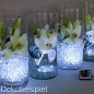 Dekobeispiel 4 LED Unterwasser Lichter mit Farbwechsel inkl. Fernbedienungen.