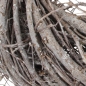 Naturdeko Kranz aus Zweigen in Braun geweißt, 25 cm.