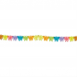 6 Meter Papier Girlande Schmetterlinge, bunt, 15 cm.