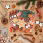 Dekobeispiel für die Servietten Leckere Weihnachtsplätzchen, 33 x 33 cm.