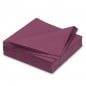 25er Pack Premiumservietten in Aubergine, 40 x 40 cm.