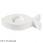Silikonform, Gießform Teelichthalter Fisch, 13,5 cm.