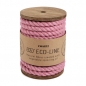 5 Meter Sizo®Jute Kordel in Rosa, 7 mm.