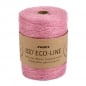 150 Meter Sizo®Jute Schnur in Rosa, 3 mm.