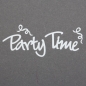 Konturen Sticker -Party Time- in Weiß, 87 mm.