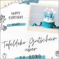 Tafeldeko Geschenkgutschein Design 3