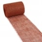 10 Meter Jute Tischband, schmal, grobmaschig in Terracotta, 15 cm.