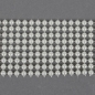 3 Meter Tischband in Perlen-Optik in Creme-Weiß, 55 mm.