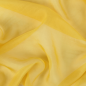 Nahaufnahme von dem Chiffon Tischläufer, hauchdünn, in Gelb, 35 cm.